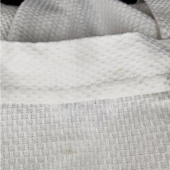 COYUCHI WOMEN'S 100% ORGANIC COTTON WHITE LONG SLEEVE ROBE SIZE LARGE - Picture 5 of 10